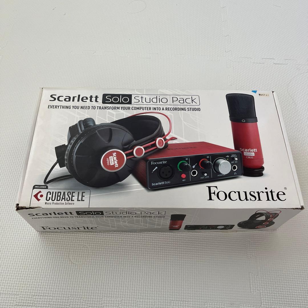 配信機器・PA機器・レコーディング機器 Focusrite Scarlett Solo Studio Pack