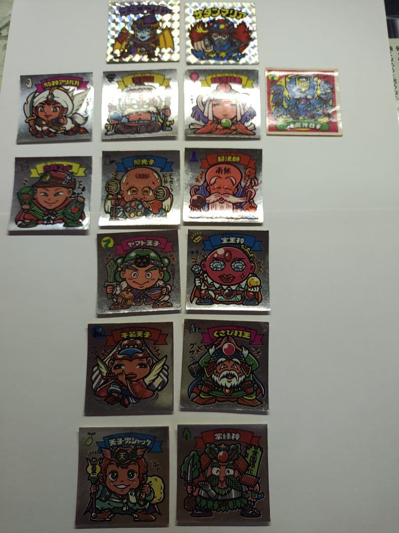 ビックリマンシール第５弾　サタンマリア×２枚　天使×12枚　悪魔