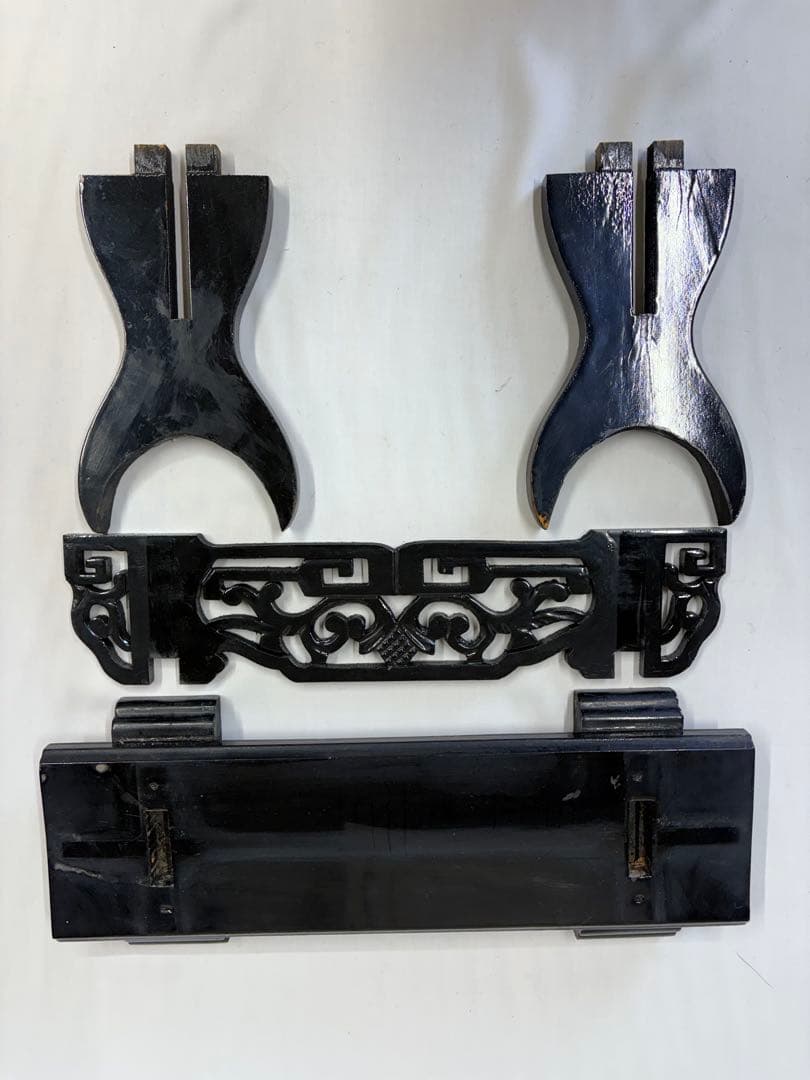 刀掛け 象牙台 木製 火縄銃 武具 日本刀 台 飾り台