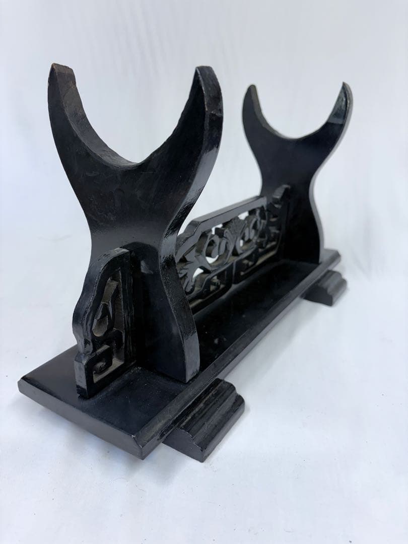 刀掛け 象牙台 木製 火縄銃 武具 日本刀 台 飾り台