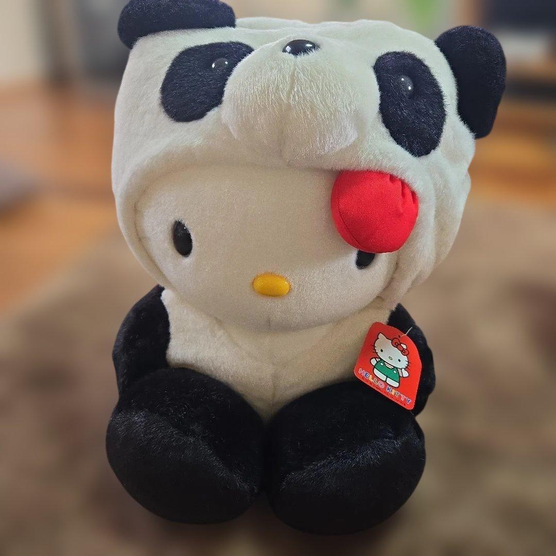 激レア☆ハローキティ☆特大ぬいぐるみ☆着ぐるみパンダキティ☆サンリオ