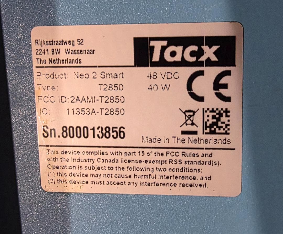 アクセサリー TACX NEO 2 SMART T2850