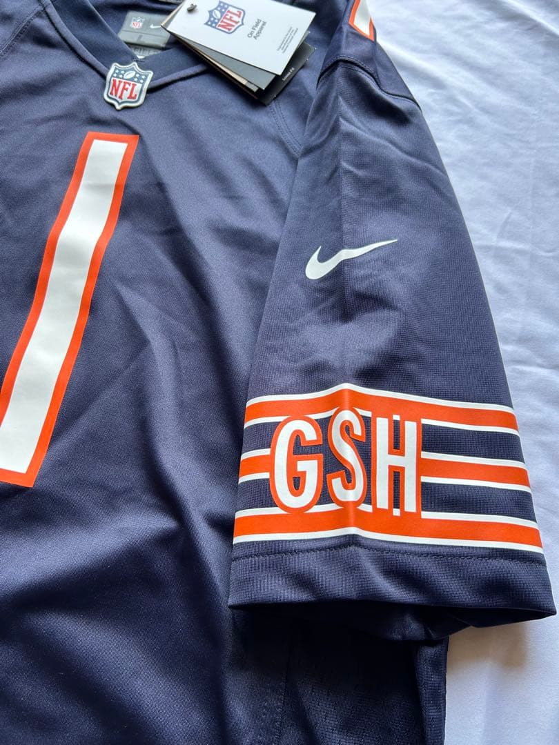 値下げ 新品未使用 NFL L ベアーズ ジャスティンフィールズ ゲームジャージ