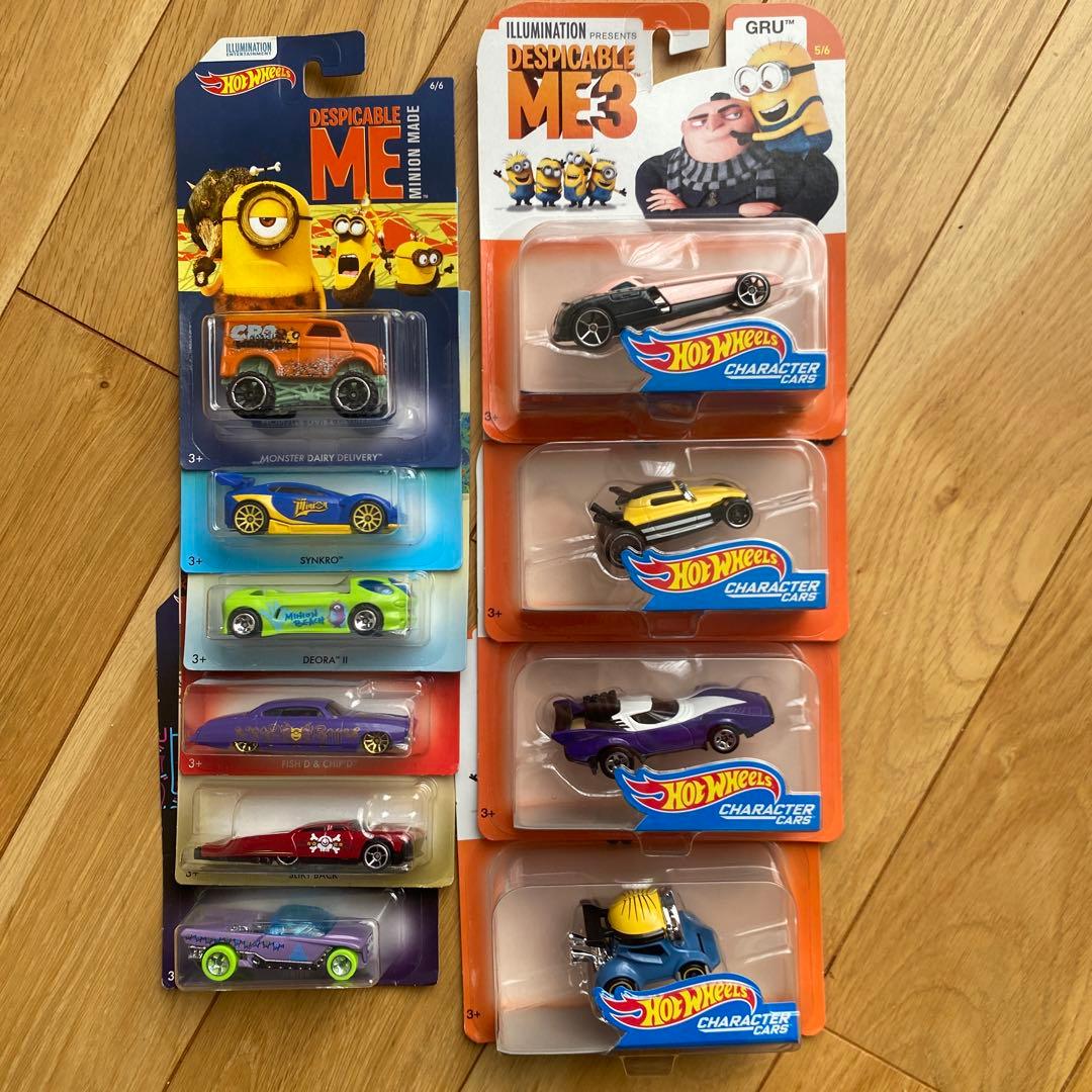 ミニオンDespicable Me &Me3 Hot Wheels 10台
