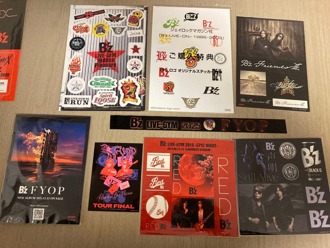 ②B'z Party LIVE-GYM FYOP FINAL ステッカー限定特典