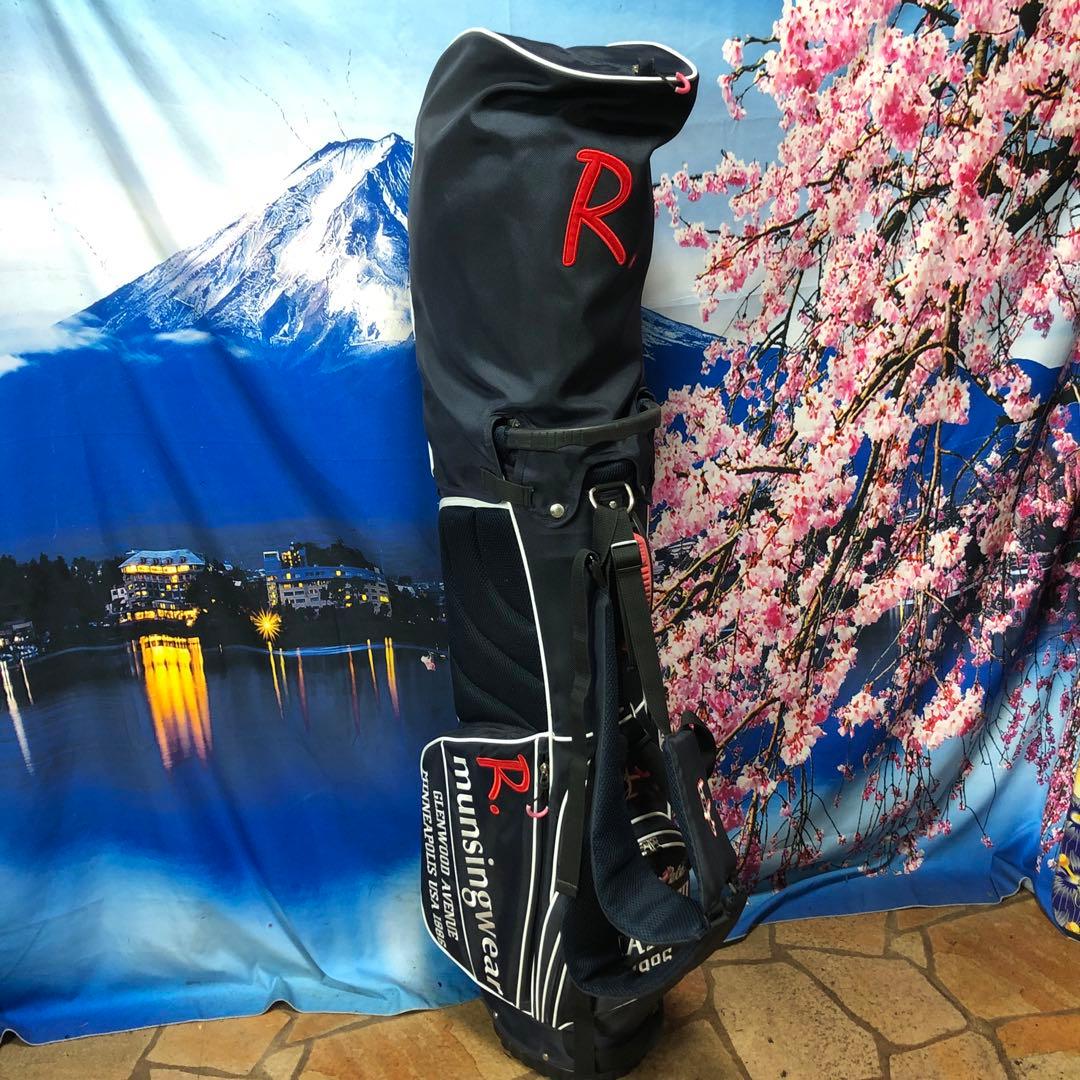 寶BV-1126 マンシングウェア キャディバッグ スタンド式 ブラック