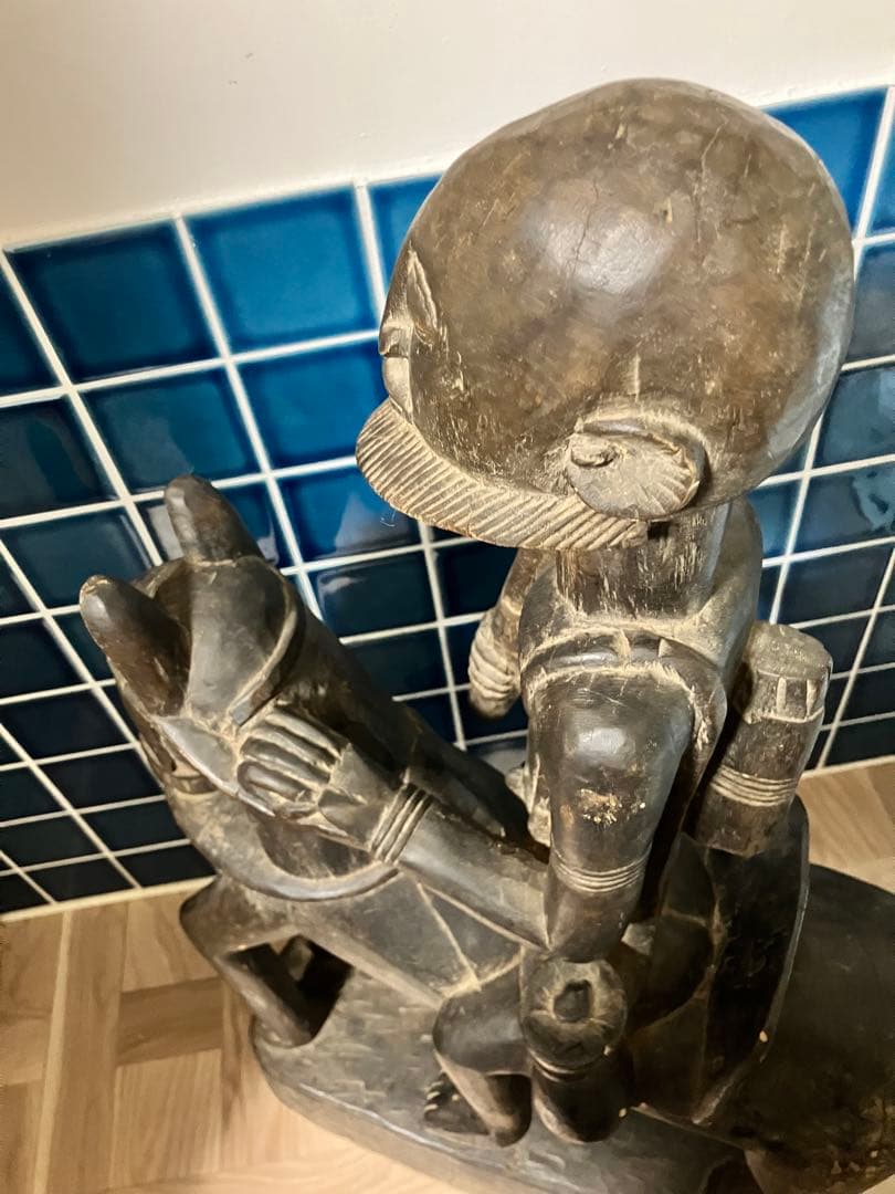 マリ　ドゴン族　木製オブジェ馬