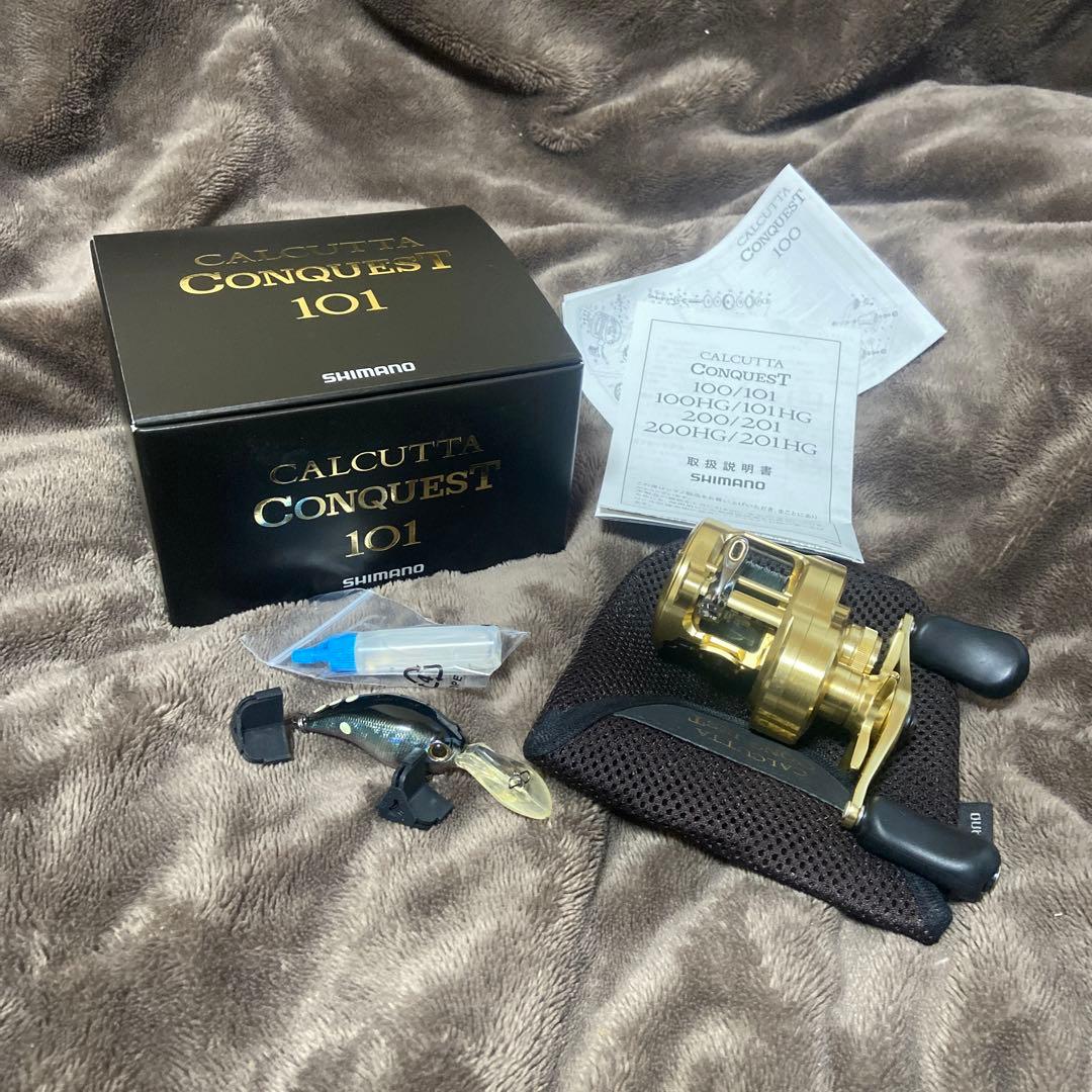 シマノ21カルカッタコンクエスト 101(ローギア、左巻き)
