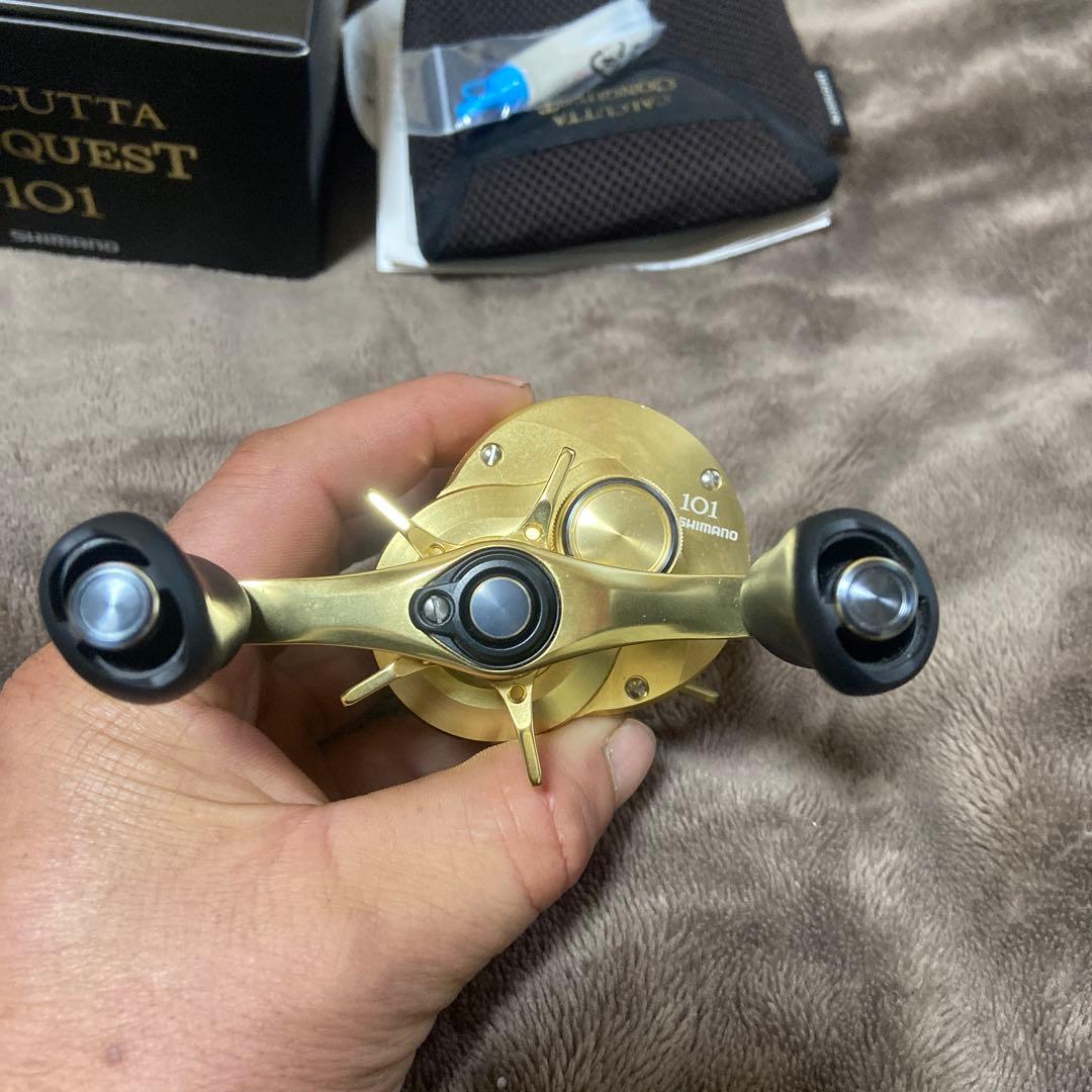 シマノ21カルカッタコンクエスト 101(ローギア、左巻き)