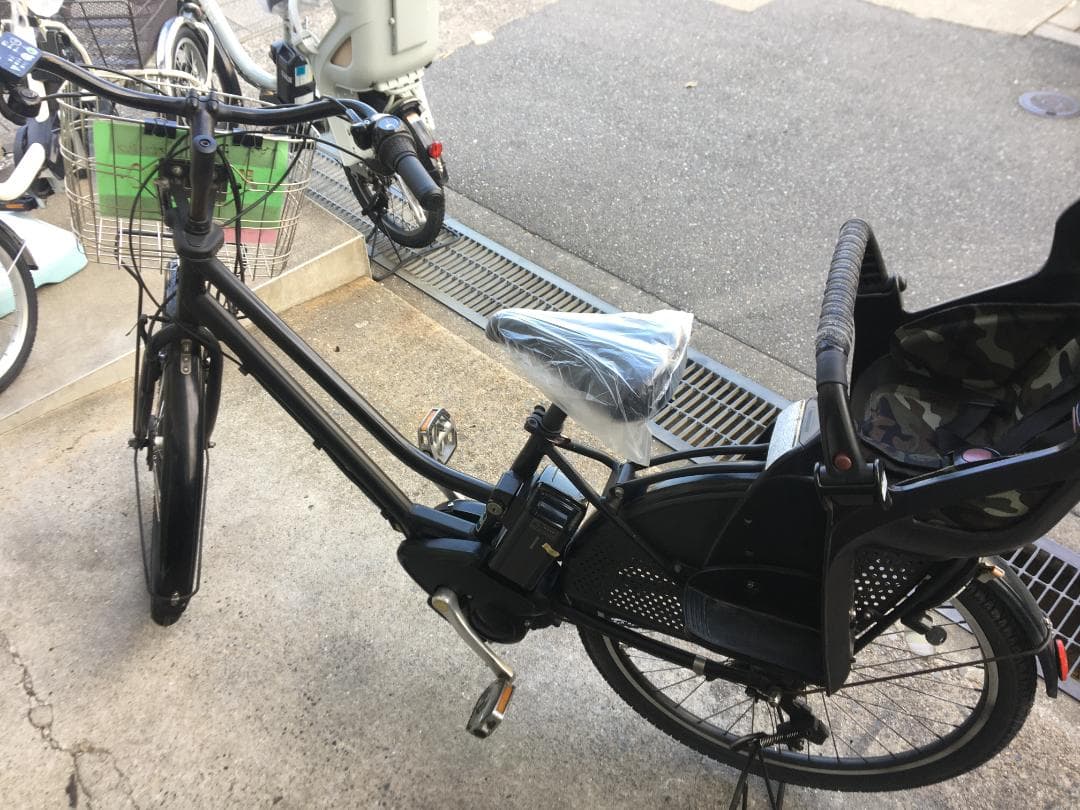 地域限定送料無料　ハイディ　12,3AH　子供乗せ　黒　神戸市　電動自転車