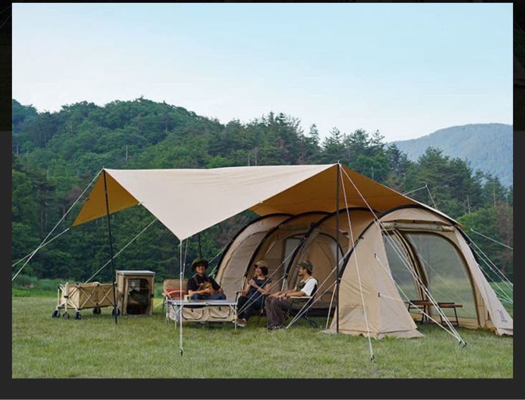 美品　DOD チーズタープ5m×5m tcタープ　カマボコテント2