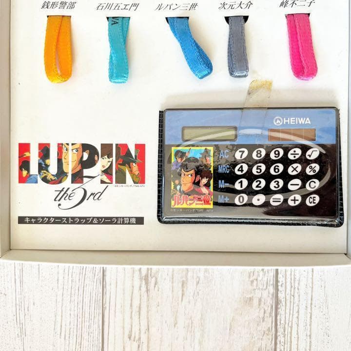 パチンコ ルパン三世 キャラクター ストラップソーラー計算機 セット 新品 希少