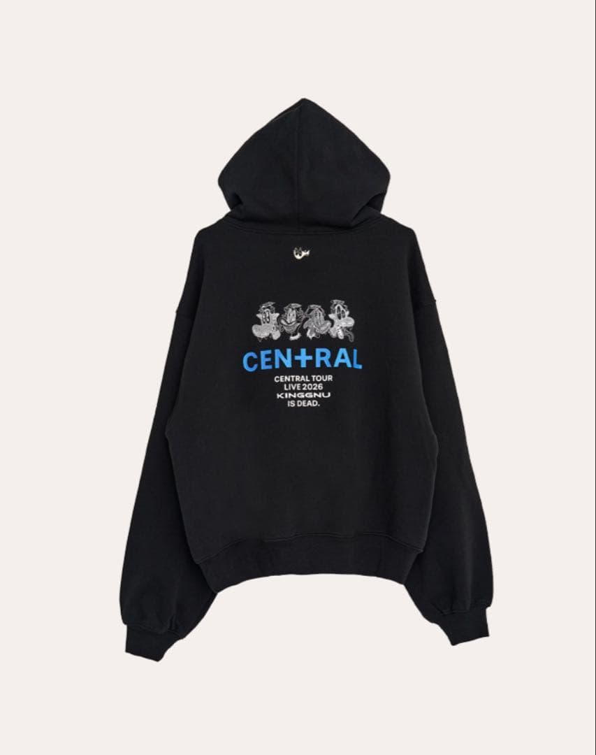 KING GNU CEN+RAL TOUR OFFICIAL パーカー黒　M