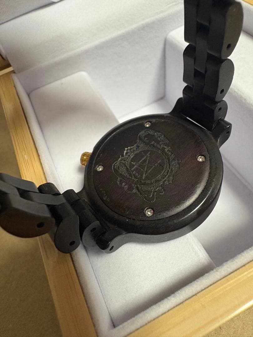 【お値下げ】NOZ 時計 アラベスク 天然木バンド 36mm