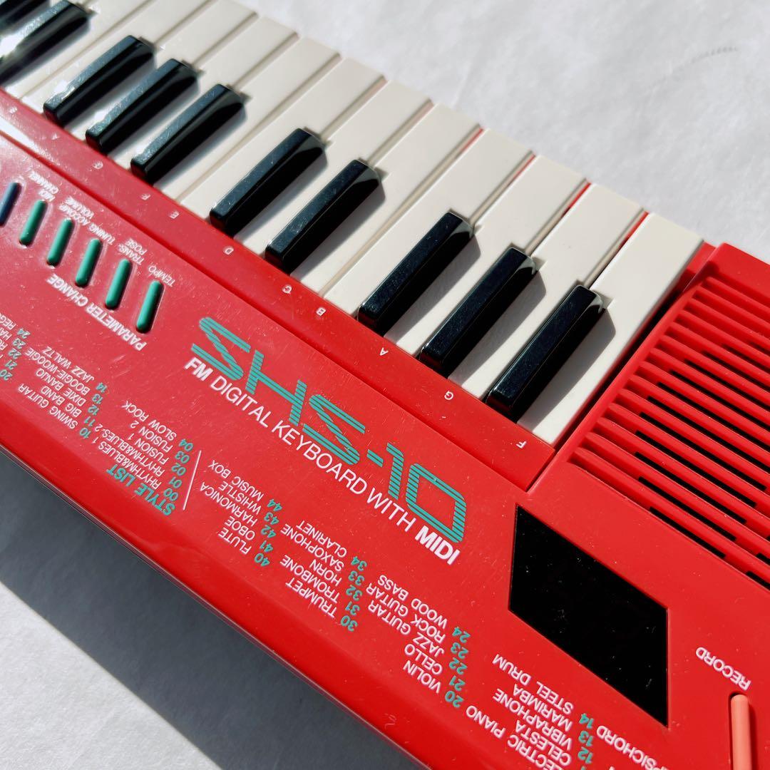 美品✨ヤマハ ショルダーキーボード SHS-10R レッド