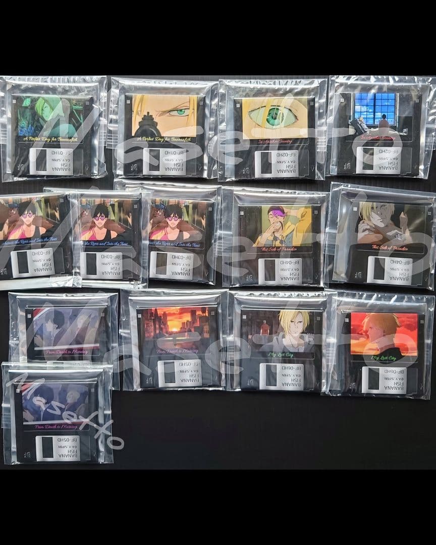 【稀少品】バナナフィッシュ フロッピー風缶バッジ vol.1 セミコンプ