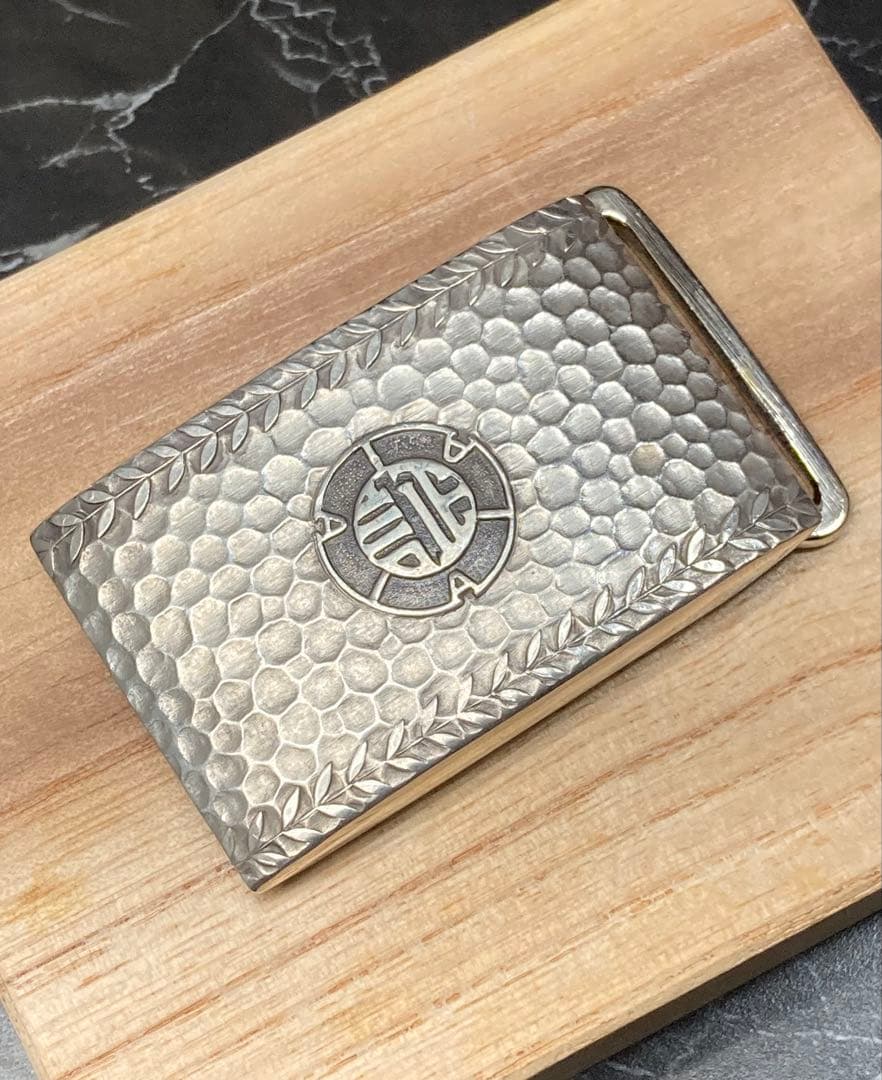 [A] 銀製 創立十周年記品 10年勤続表彰 東京証券業協曹 ベルトバックル