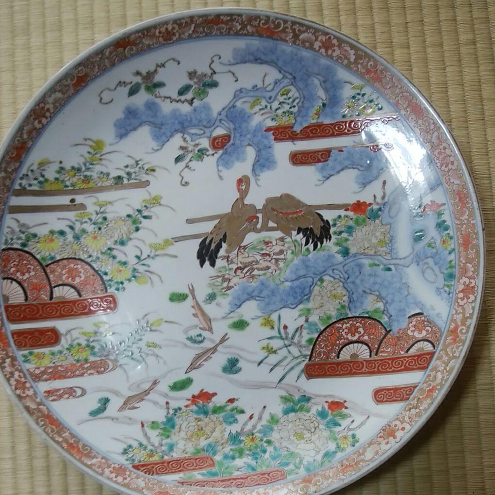142  古伊万里焼　大皿　皇室御用達の辻家