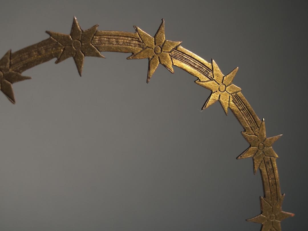 聖母マリア像につける星のついた光輪 クラウン カトリック彫像用/K377