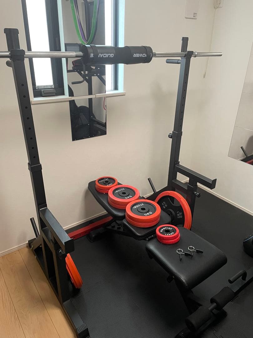 【ベンチプレスセット】ラック・ベンチ・プレートなど一式