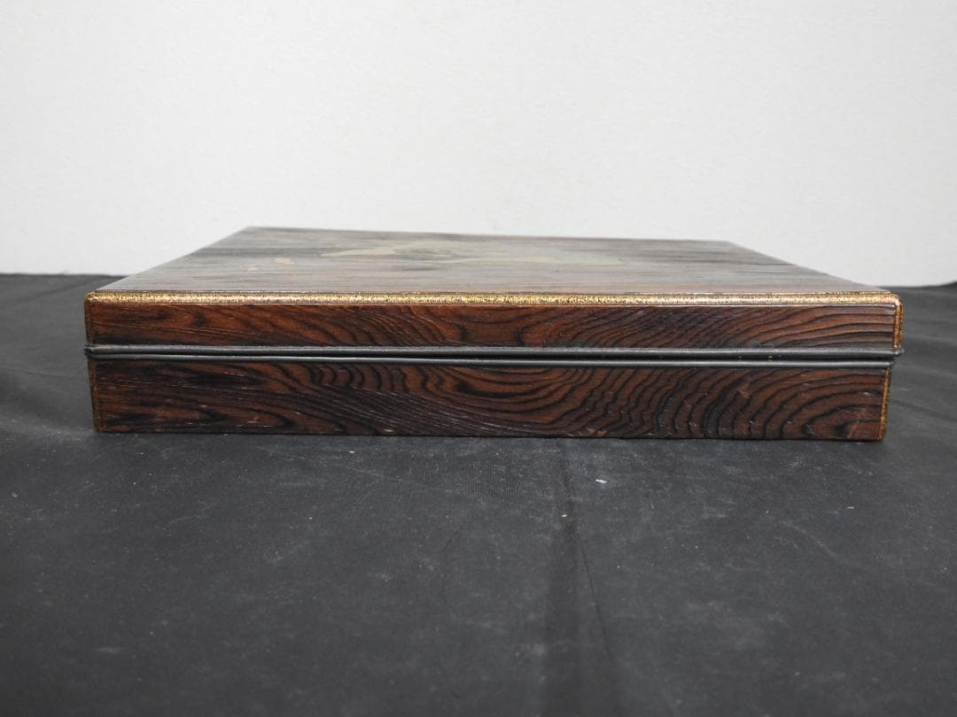 鹿蒔絵　硯箱　保存箱　４６４