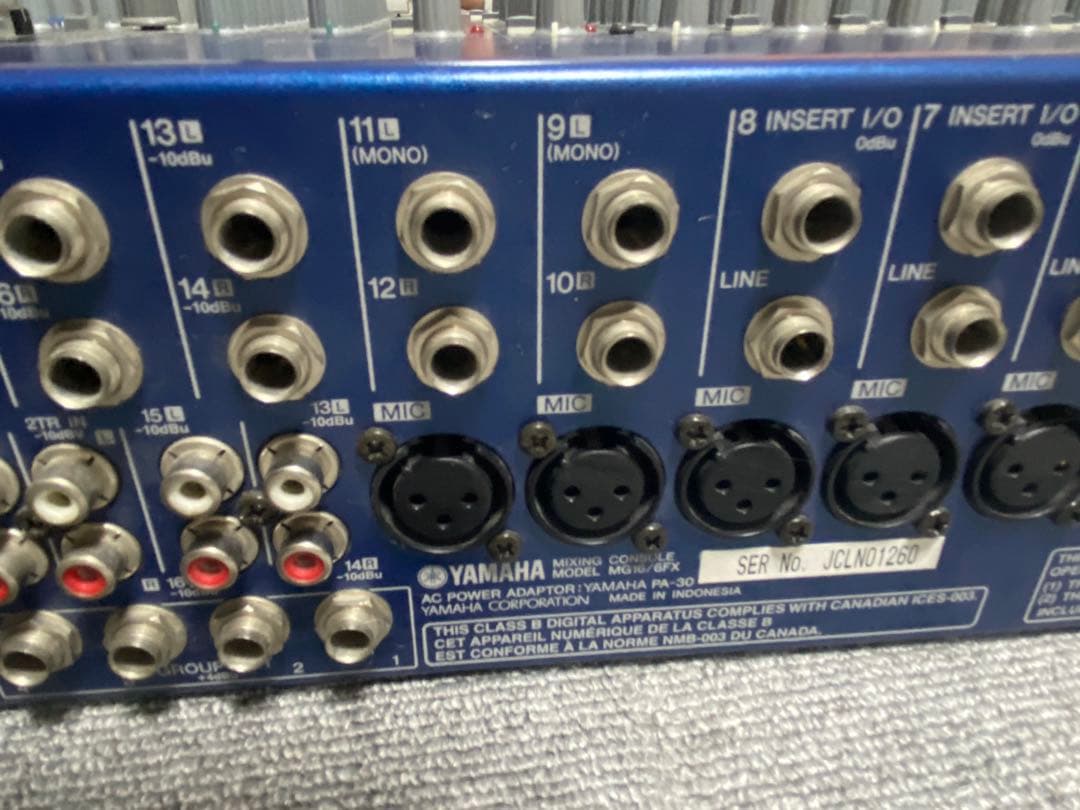 【中古品】YAMAHA MG16/6FX ミキサー
