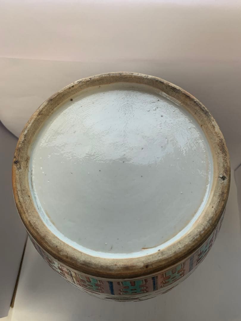 中国美術　粉彩大花瓶　送料込み