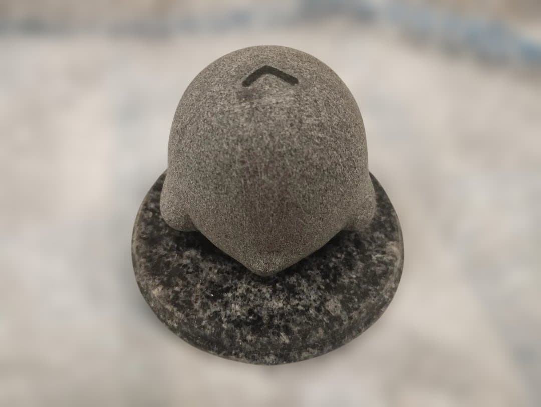 受注品 レア 数量限定 天然みかげ石スタチュー キイロイトリ