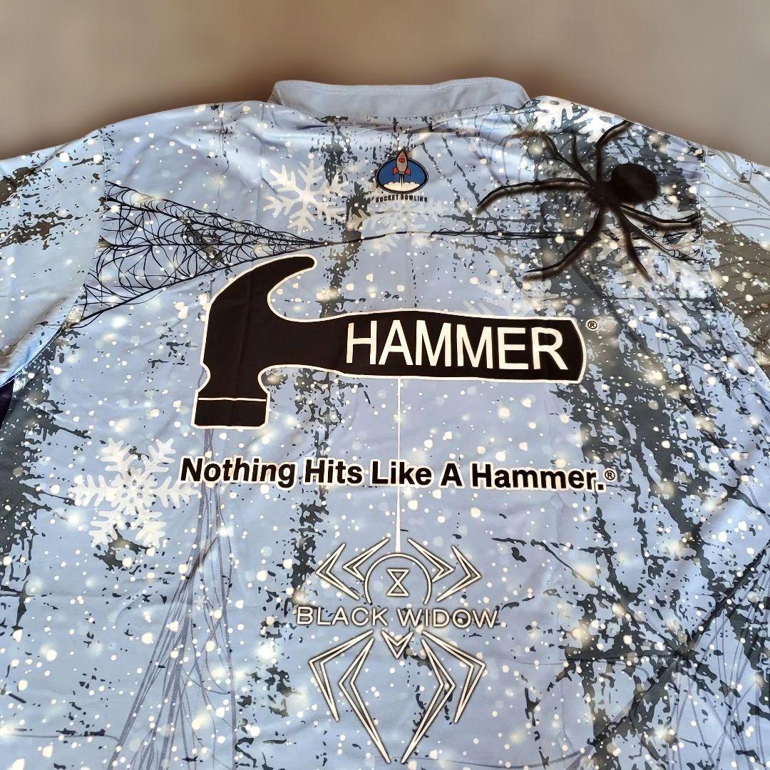 日本未発売✨ブラックウィドー【日本サイズ4L】ブルー　蜘蛛　大きめ　ボウリング