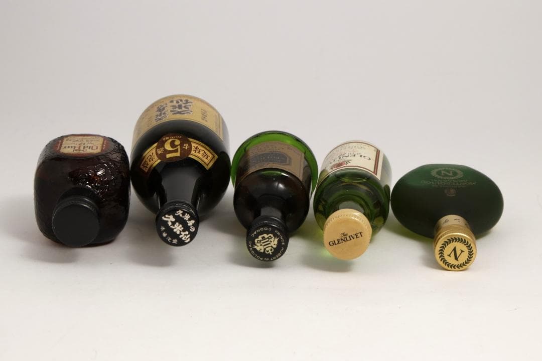 De1256 ブランデー ウイスキー 古酒 ミニボトル 9本まとめ売り 未開封品