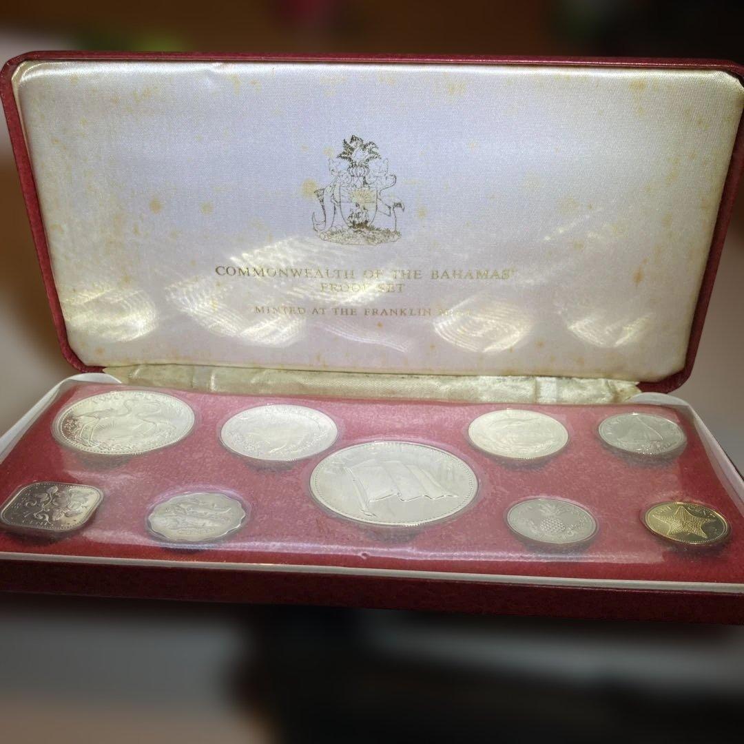 1974年版 バハマ連邦公式  プルーフセット フランクリンミン貨幣