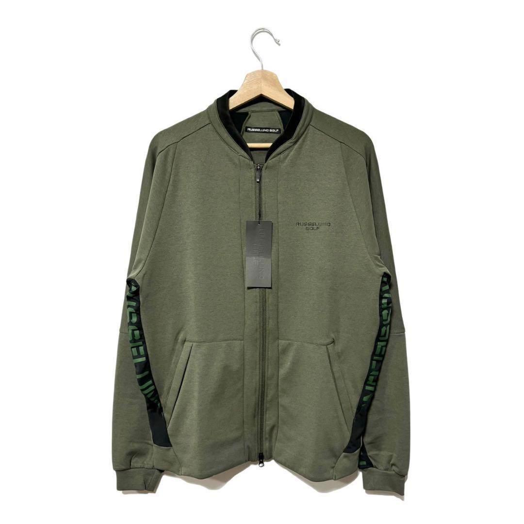 ラッセルノ ゴルフ ライトウェイト ジャージ デルタ ダブルニット カーキ XL