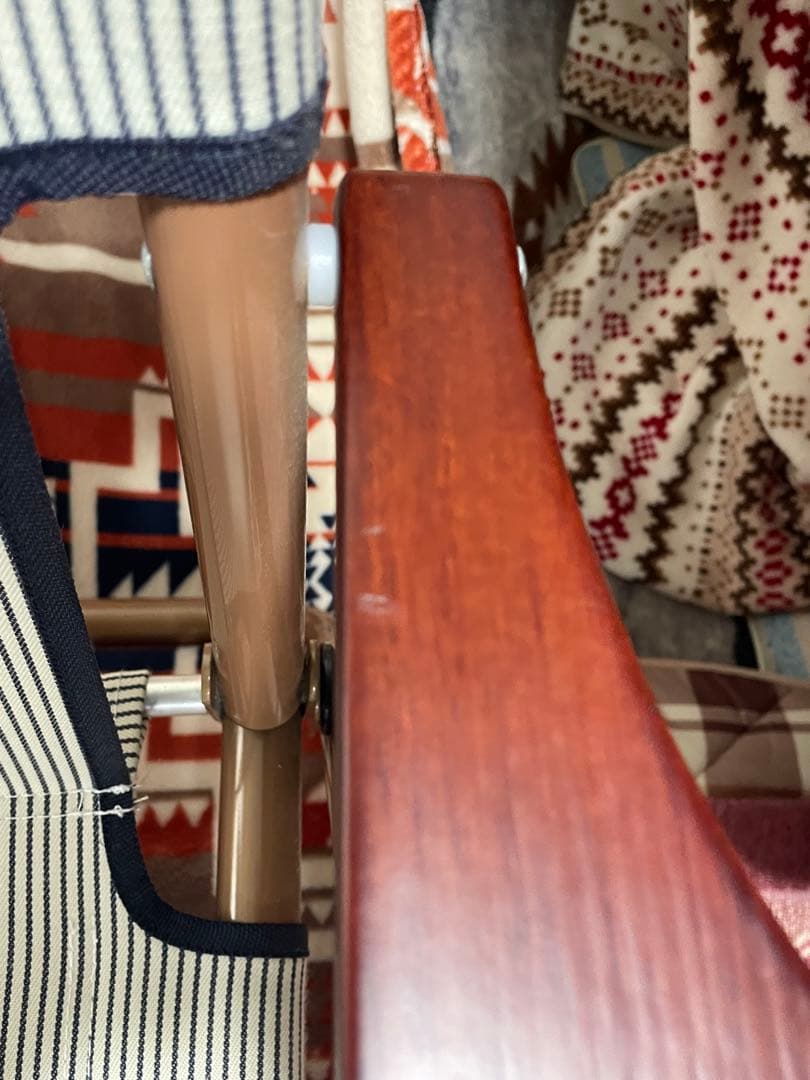 コールマン リラックスフォールディングベンチ ヒッコリー　廃盤レア　人気商品