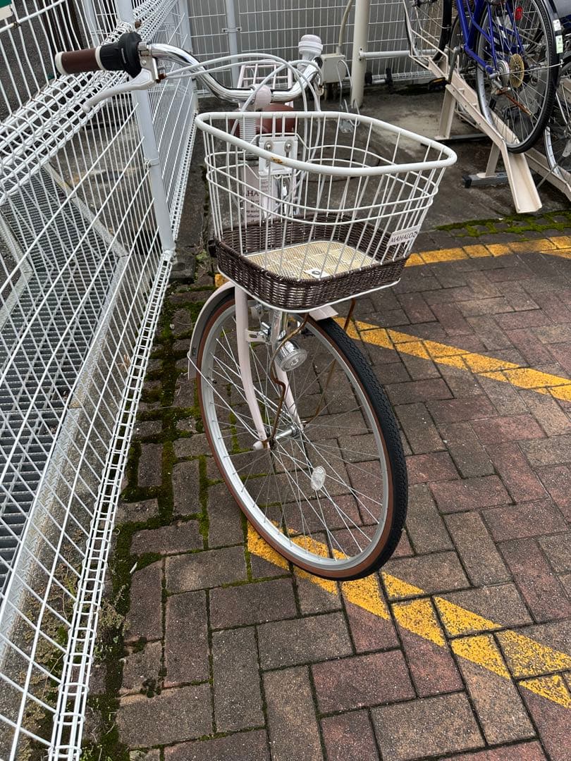 MAHALO 6速　子供用自転車 ピンク色 前部バスケット付き　26インチ