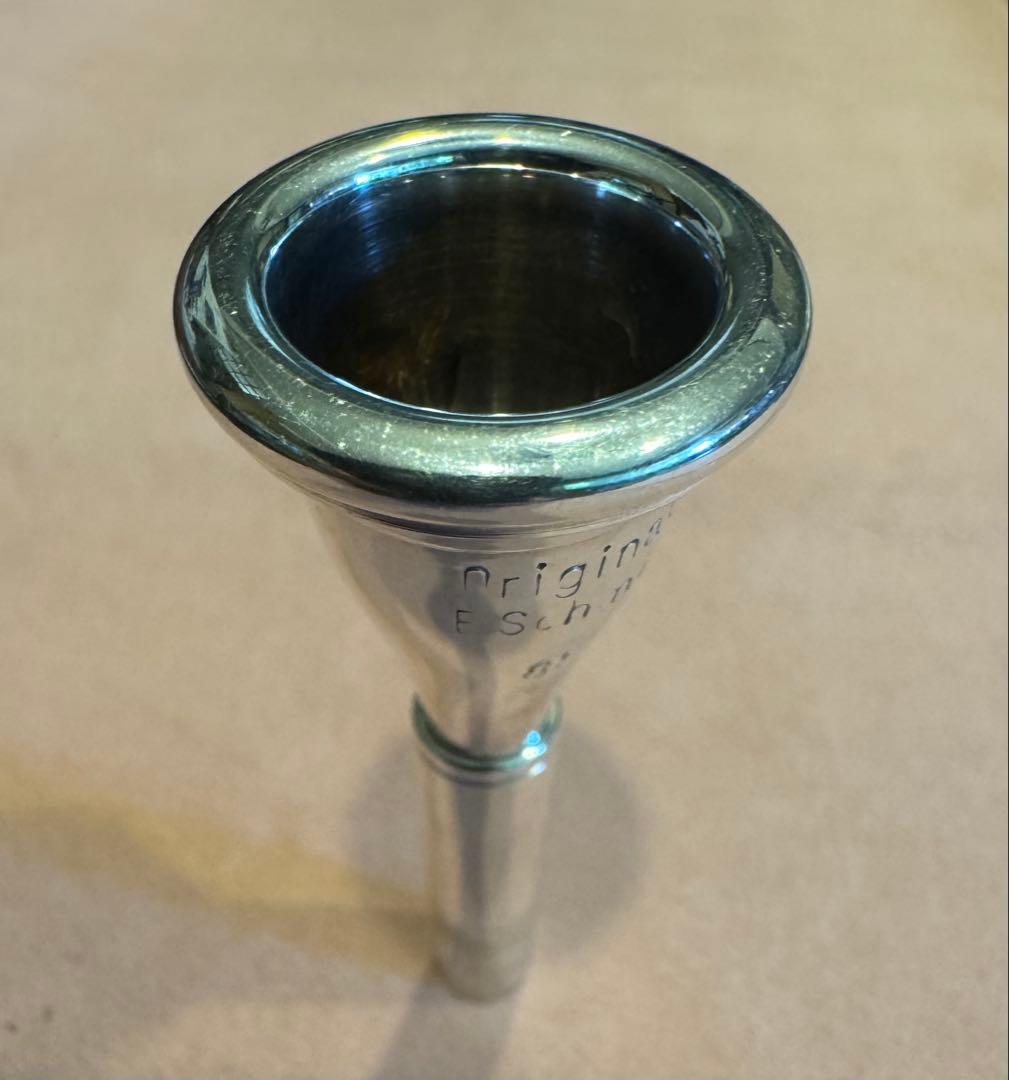 【美品】E.Schmidシュミット ホルンマウスピース トラディショナル85 銀