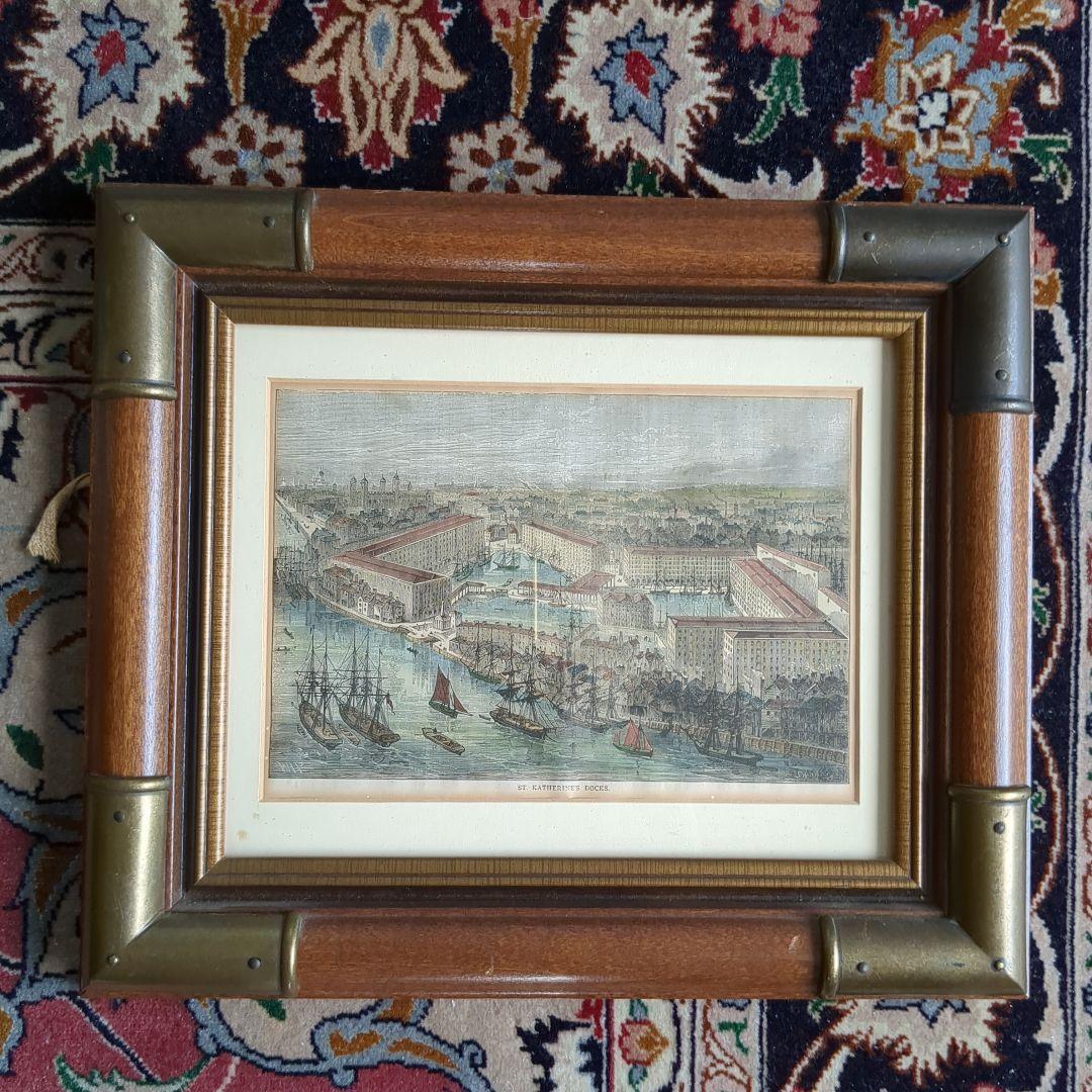 英国　アンティーク額装品