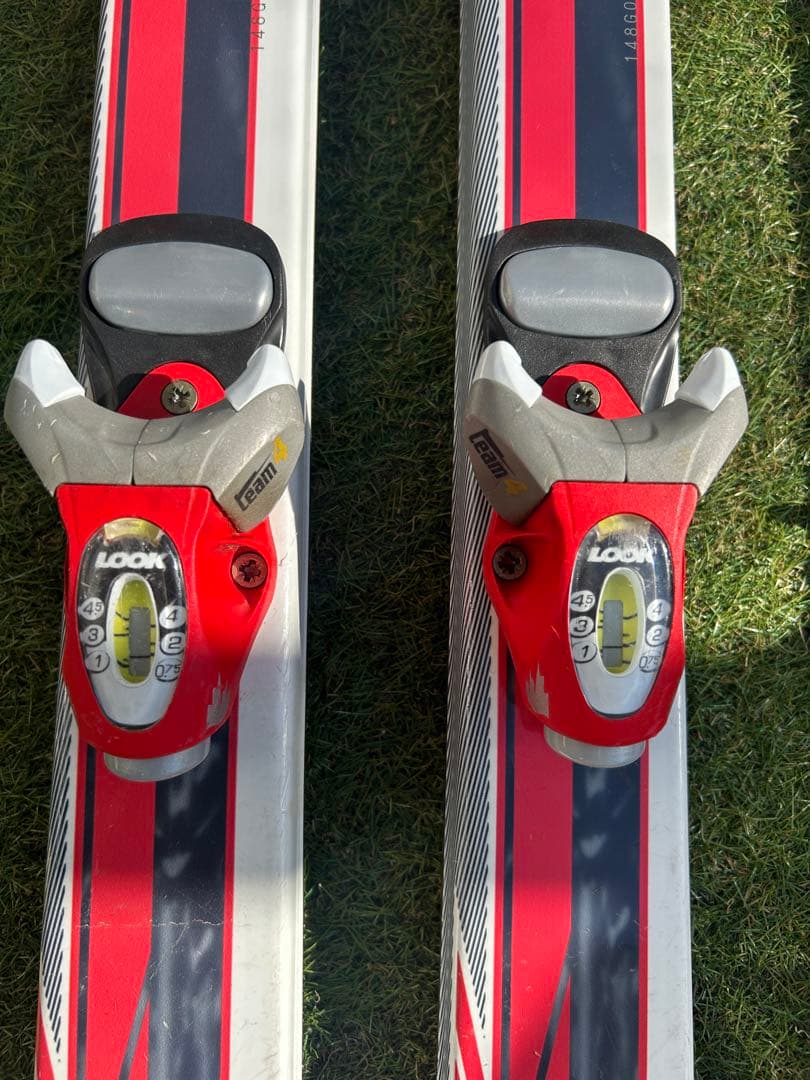 【ジュニア/女性用】Hart スキー板 148cm KAZAMA ポール セット