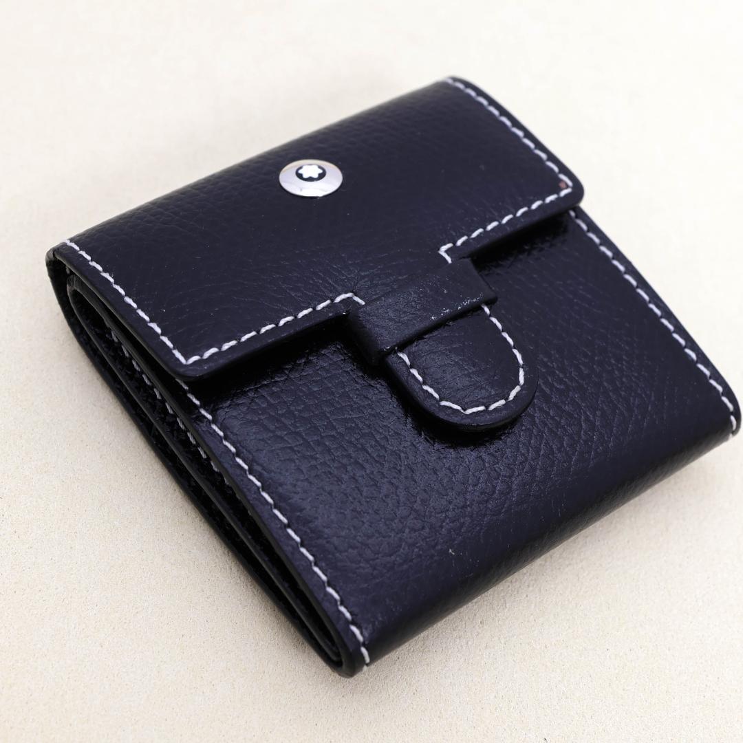 ジャンク品 MONTBLANC 置時計 トラベルクロック レザー 1795