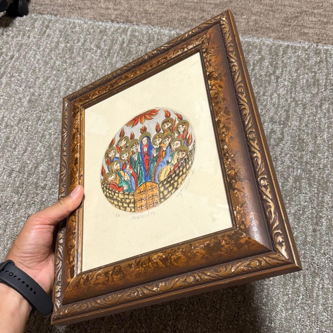 宗教美術 イコン 宗教画 壁掛け 聖母子 聖母マリア キリスト 聖品 聖像