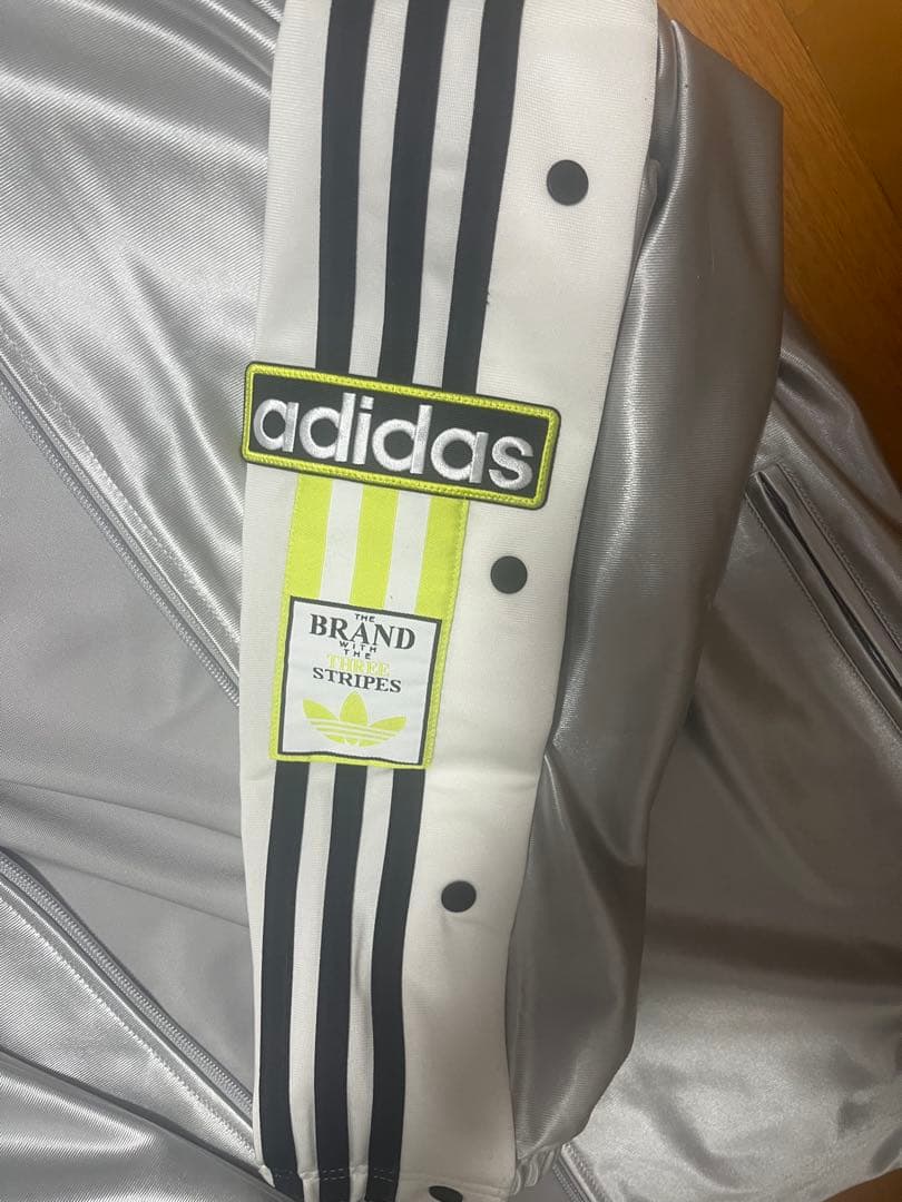 adidas シルバー ジャケット ASIA M