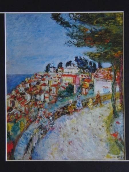 テレスコビッチ、地中海、希少画集画、版上サイン入 新品額付