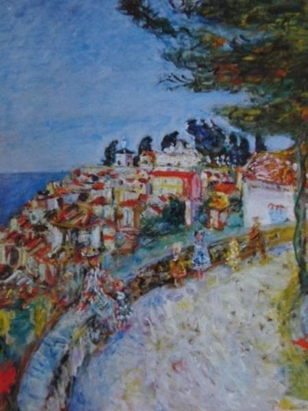 テレスコビッチ、地中海、希少画集画、版上サイン入 新品額付