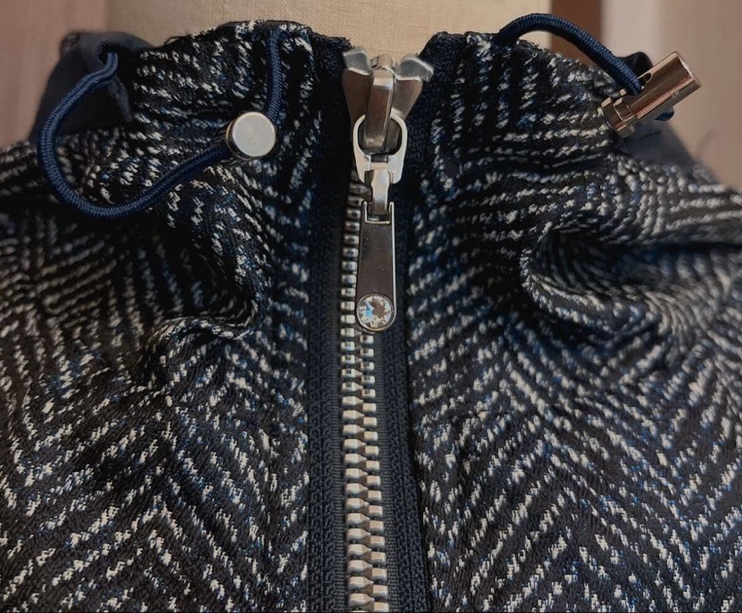 MUNTALP ヘリンボーン柄 ワンピース