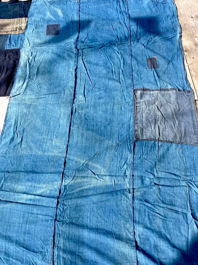 襤褸 本物 古布 ④ 超大判 寄せ布