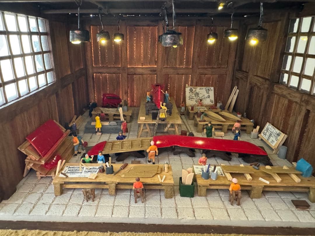 紅の豚　ジオラマ　『ピッコロ社』　ジオラマ　模型　プラモデル