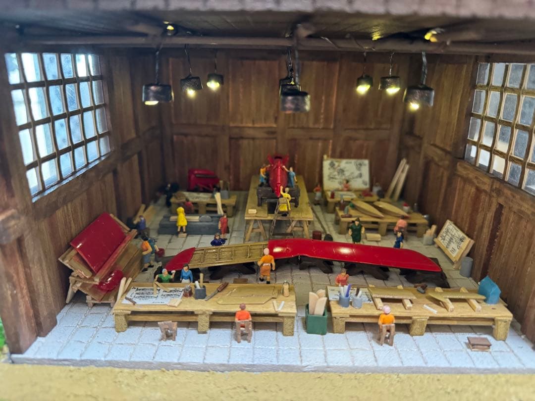 紅の豚　ジオラマ　『ピッコロ社』　ジオラマ　模型　プラモデル