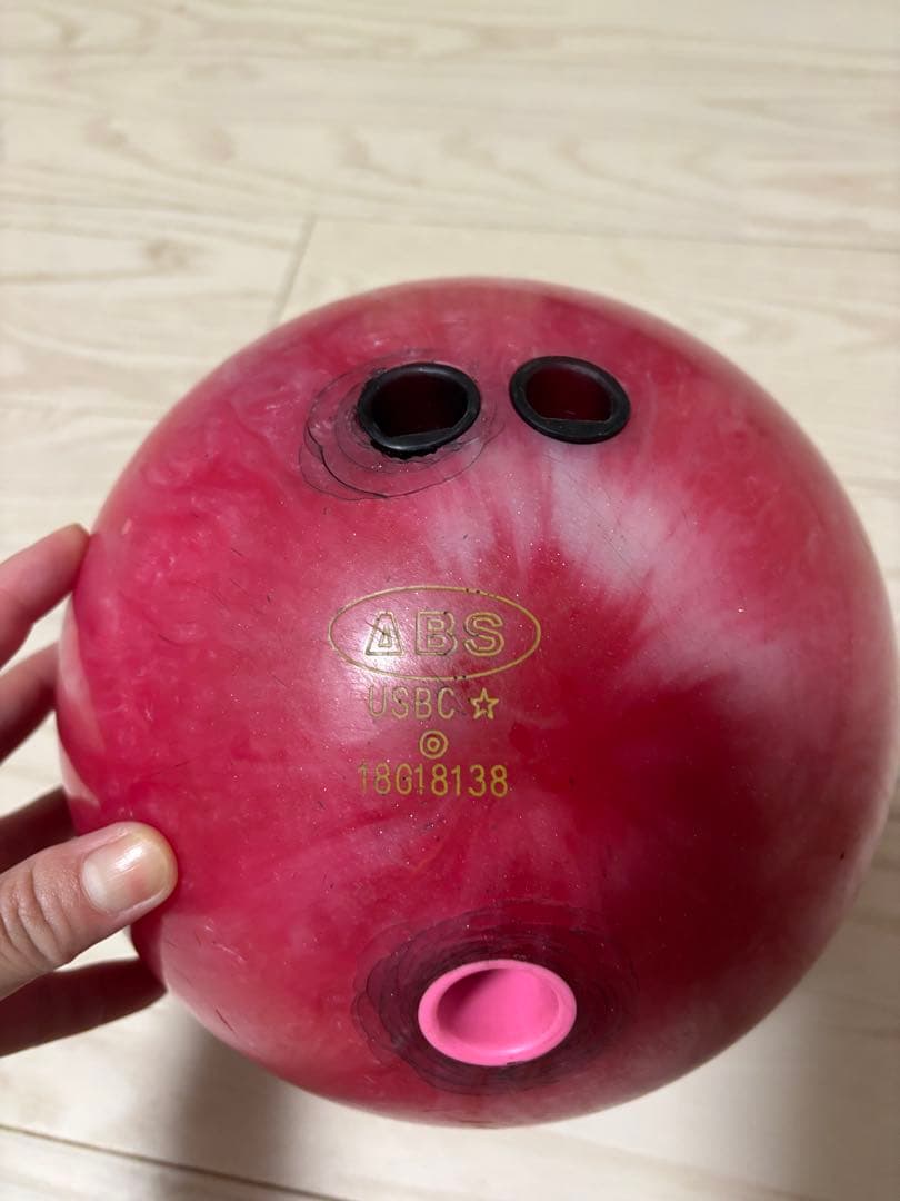 値下げ　ボウリング用バッグ 黒/ピンク 2個収納