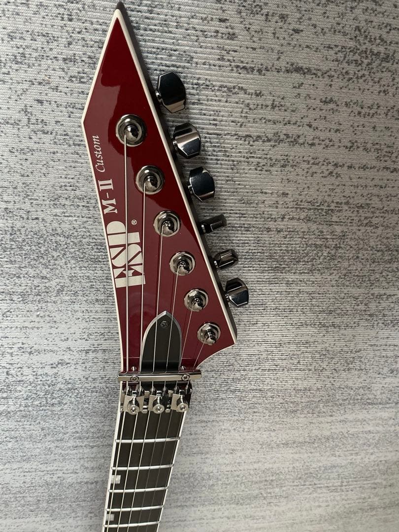 ギター ESP M-II Custom Deep Candy Apple Red