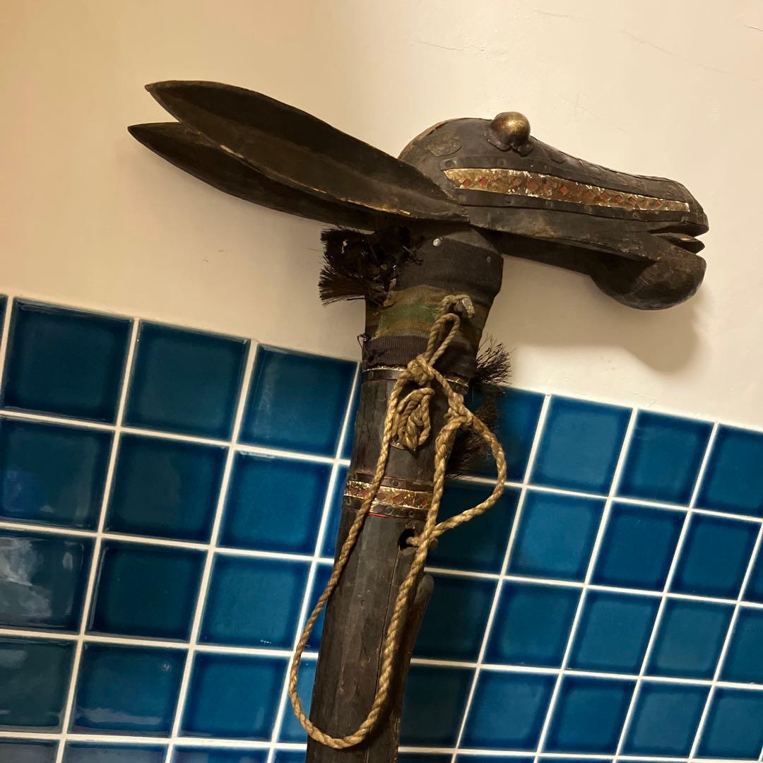 マリ共和国　木製馬のオブジェ