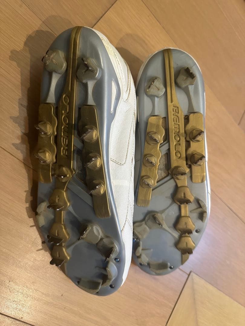 1090 ビモロ ベースボール スパイク ストラビー 野球 金歯 ホワイト